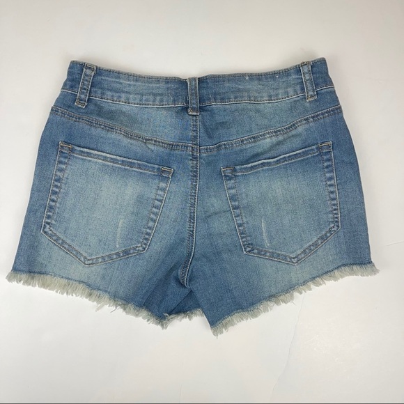 Alter’d State Denim Shorts Destructed Crochet 25 - Picture 10 of 16